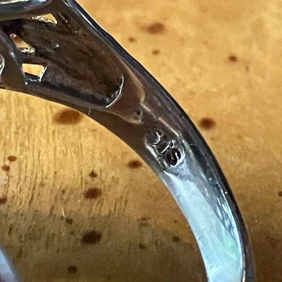 Genuine Tasmanian Stichtite Chrome Diopside Sterling Silver Cocktail Ring Size 9 - Picture 6 of 9